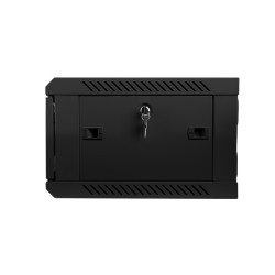 LANBERG - Nástenný rack 19'' 4U 600X450mm černý flat pack