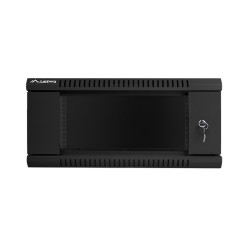 LANBERG - Nástenný rack 19'' 4U 600X450mm černý flat pack