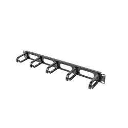 LANBERG19'' PANEL PRO SPRÁVU KÁBLOV 5 KRÚŽKOV - TYP B 1U ČIERNY