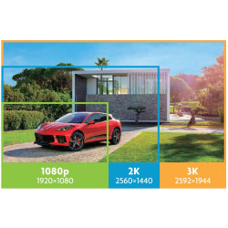 iGET HGNVK109104 - kamerový WiFi set, 3K rozlíšenie, 10CH NVR + 4x kamera so zvukom, IR + LED, CZ app