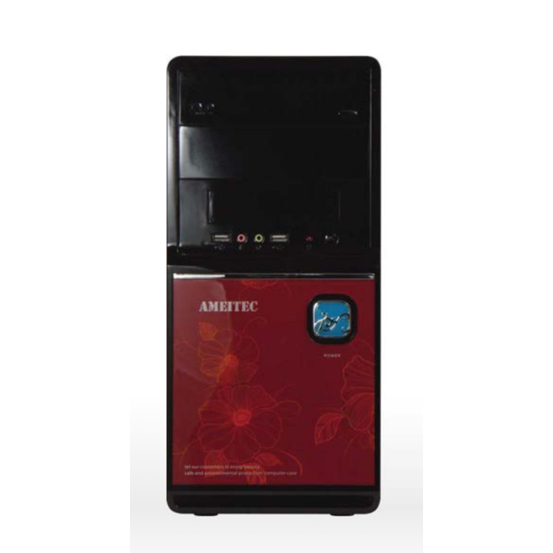 AMEI AM-C1002BR/Micro ATX/Čierna a červená