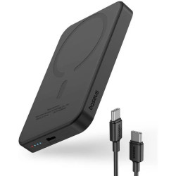 NONAME - Baseus power banka Mini s bezdrôtovým nabíjaním 5000 mAh 20W USB-C čierna
