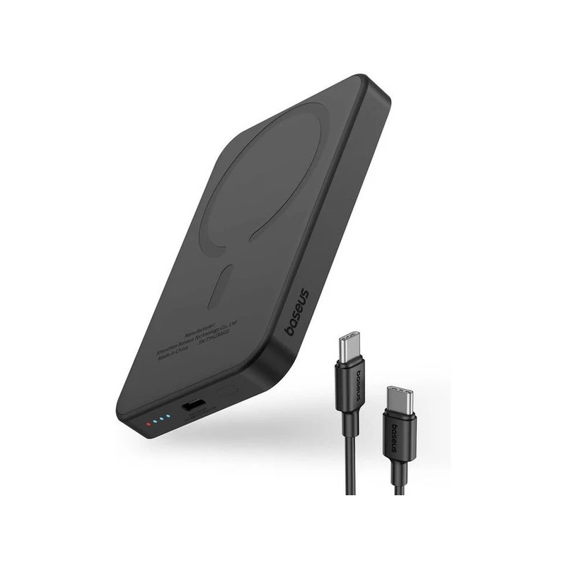NONAME - Baseus power banka Mini s bezdrôtovým nabíjaním 5000 mAh 20W USB-C čierna