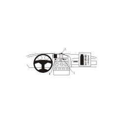 Brodit ProClip Volkswagen Golf III 92-98/Cabrio 94-02/Variant 94-99/Jetta 96-98/Vento 94-98, stred