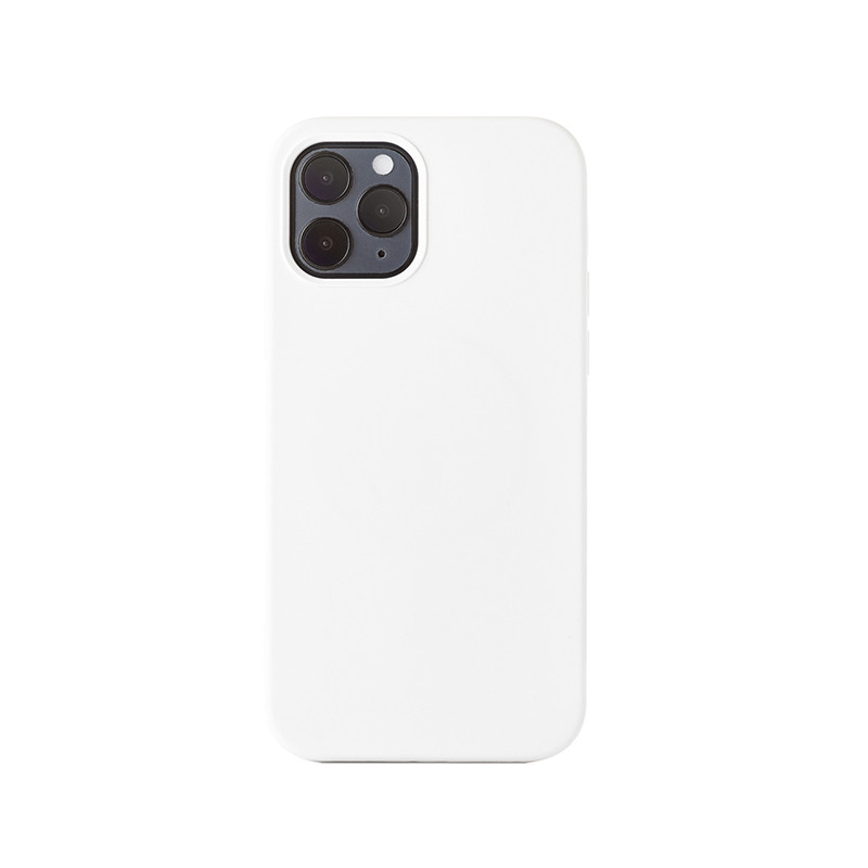 ER POWER Silikónový kryt CARNEVAL SNAP pre iPhone 12 Pro Max s MagSafe - biela
