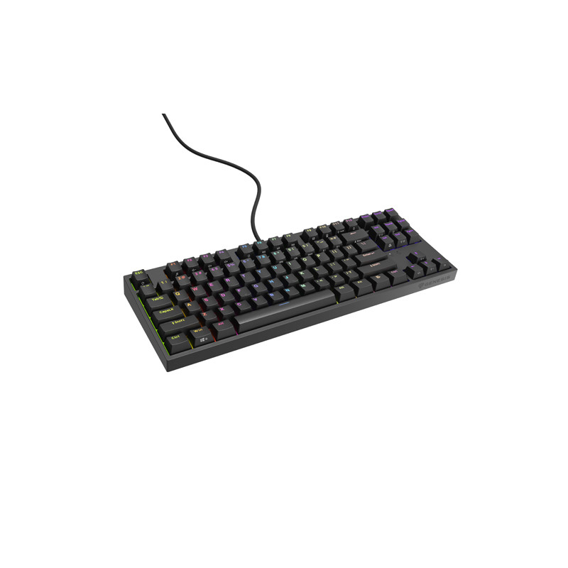 Genesis herná mechanická klávesnica THOR 404/RGB/Khail Box Brown/Drôtová USB/US layout/Čierna