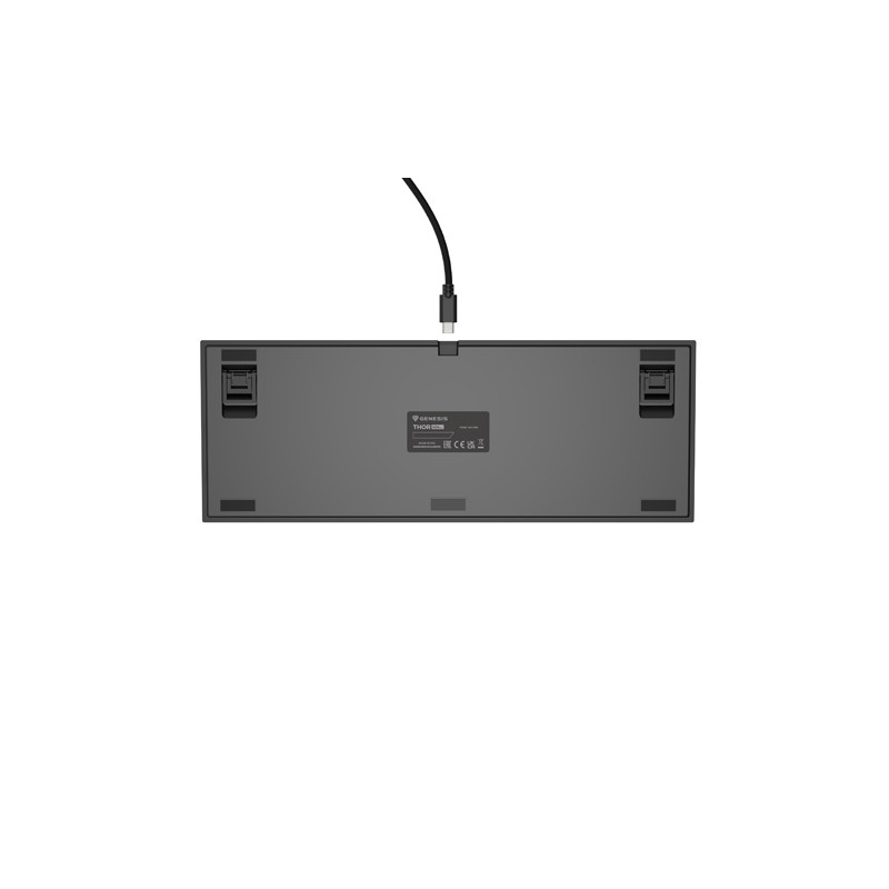 Genesis herná mechanická klávesnica THOR 404/RGB/Khail Box Brown/Drôtová USB/US layout/Čierna