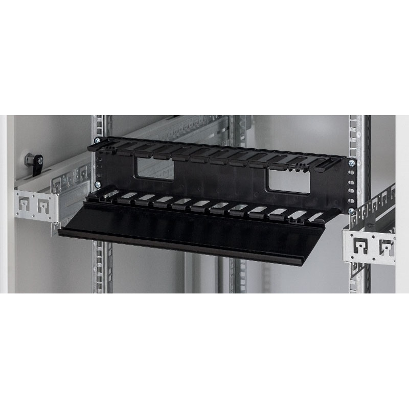 TRITON - 19' vyväzovací panel 2U plastový RAL9005
