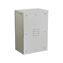 SOLARIX - Rozvádzač nástenný SENSA 18U 400mm, dvere sklo, RAL 7035, SENSA-18U-64-11-G