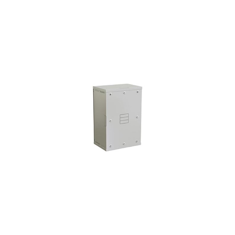 SOLARIX - Rozvádzač nástenný SENSA 18U 400mm, dvere sklo, RAL 7035, SENSA-18U-64-11-G
