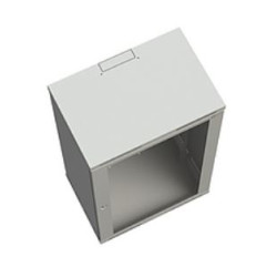 SOLARIX - Rozvádzač nástenný SENSA 18U 400mm, dvere sklo, RAL 7035, SENSA-18U-64-11-G