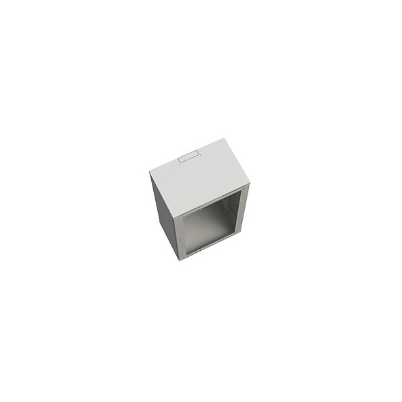 SOLARIX - Rozvádzač nástenný SENSA 18U 400mm, dvere sklo, RAL 7035, SENSA-18U-64-11-G