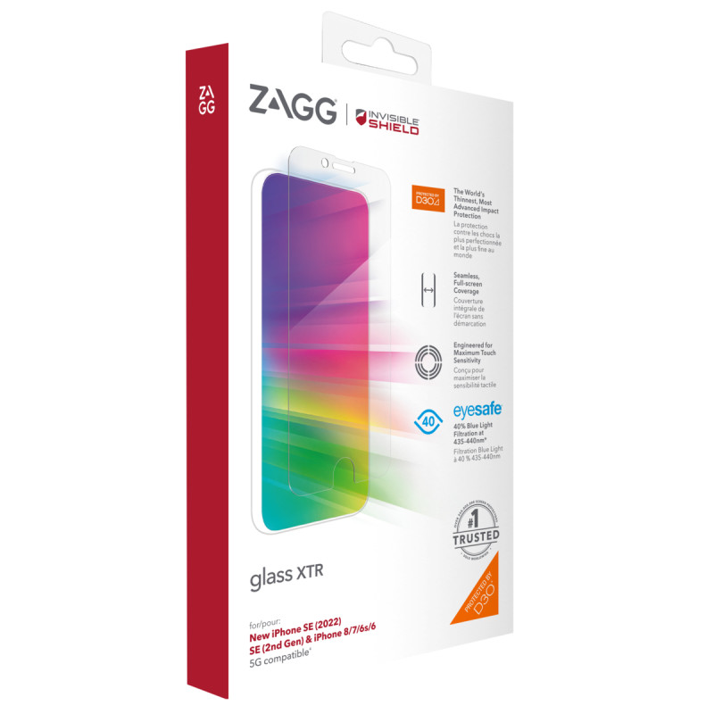 INVISIBLESHIELD - ZAGG Invisible Shield XTR sklo iPhone SE/6/7/8
