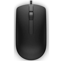 Dell MS116/Kancelárska/Optická/1 000 DPI/Drôtová USB/Čierna