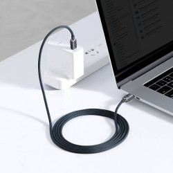 NONAME - Baseus CAJY000701 Crystal Shine Series Dátový Kabel USB-C - USB-C 100W 2m Black
