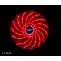 prídavný ventilátor Akasa Vegas LED 12 cm červená