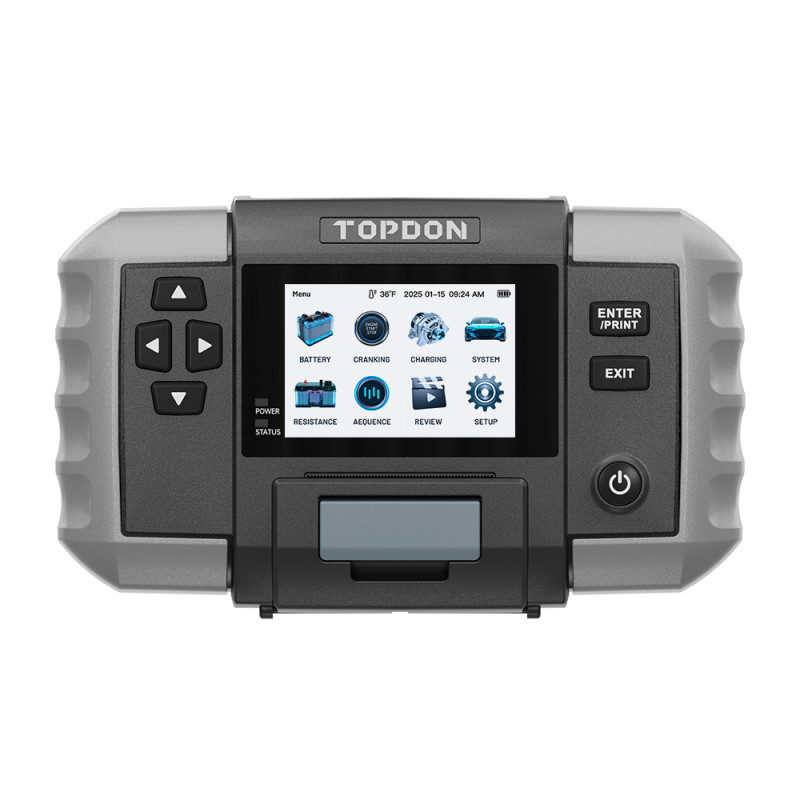 VIKING - TOPDON Tester autobatérií BT600P/3,5'' displej/5200mAh/6V,12V,24V