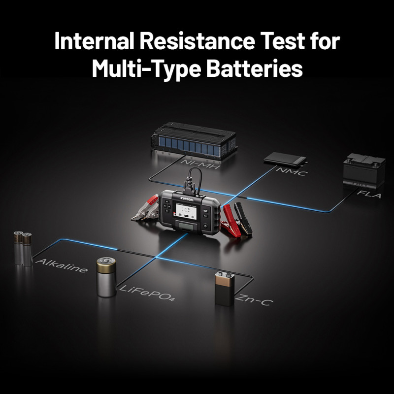VIKING - TOPDON Tester autobatérií BT600P/3,5'' displej/5200mAh/6V,12V,24V