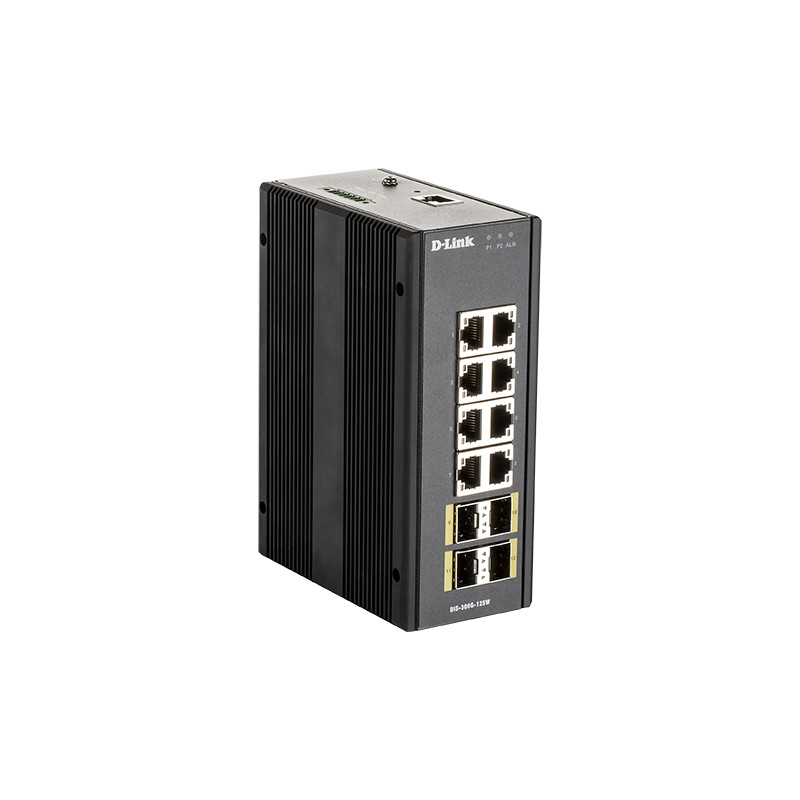 D-Link DIS-300G-12SW Industrial Gigabit Managed Switch with SFP slots