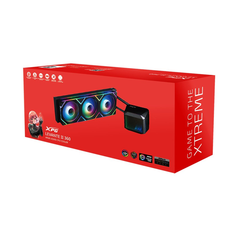 Adata XPG Levante II 360 vodné chlazení CPU, RGB