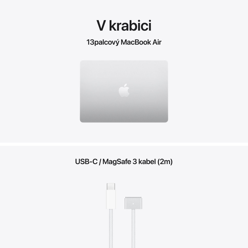 Apple MacBook Air 13''/M5/13,6''/2560x1664/16GB/512GB/M5/Tahoe/Striebro/1R