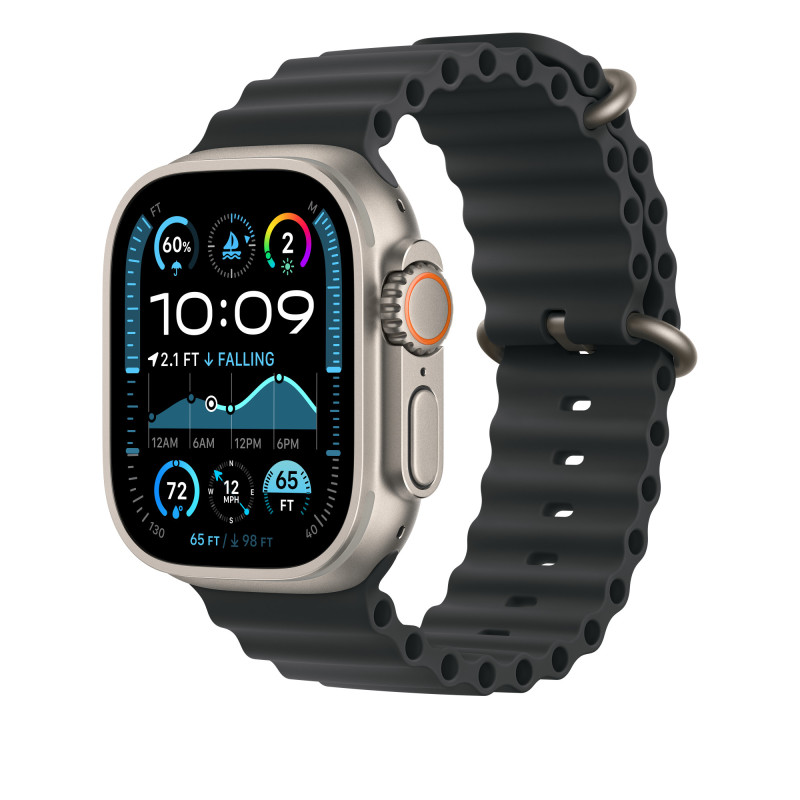 APPLE - Watch Acc/49/Black Ocean Band -Natur.Titan