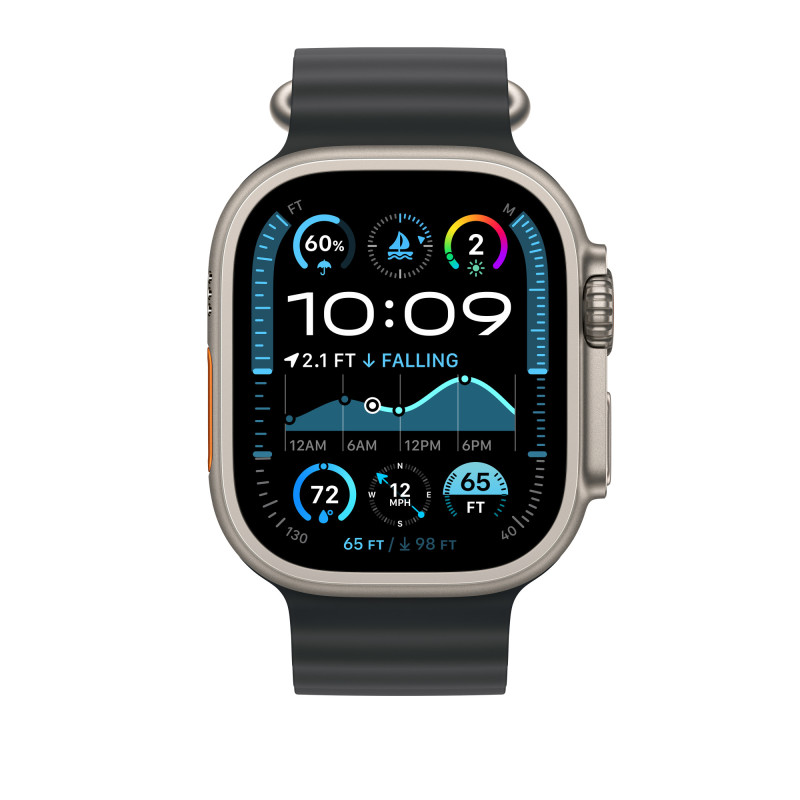 APPLE - Watch Acc/49/Black Ocean Band -Natur.Titan