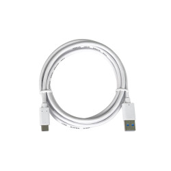 PremiumCord kábel USB-C - USB 3.0 A (USB 3.2 generation 2, 3A, 10Gbit/s) 0,5m biela