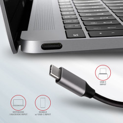 AXAGON HMC-6M2, USB 3.2 Gen 1 húb, 2x USB-A, HDMI, RJ-45 GLAN, SATA M.2, PD 100W, kábel USB-C 18cm