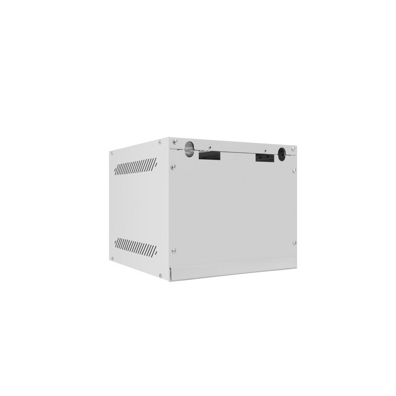 LANBERG RACKOVÁ SKRIŇA 10'' NÁSTENNÁ 4U/280X310 PRO VLASTNÚ MONTÁŽ S KOVOVÝMI DVERAMI ŠEDÁ -FLAT PACK