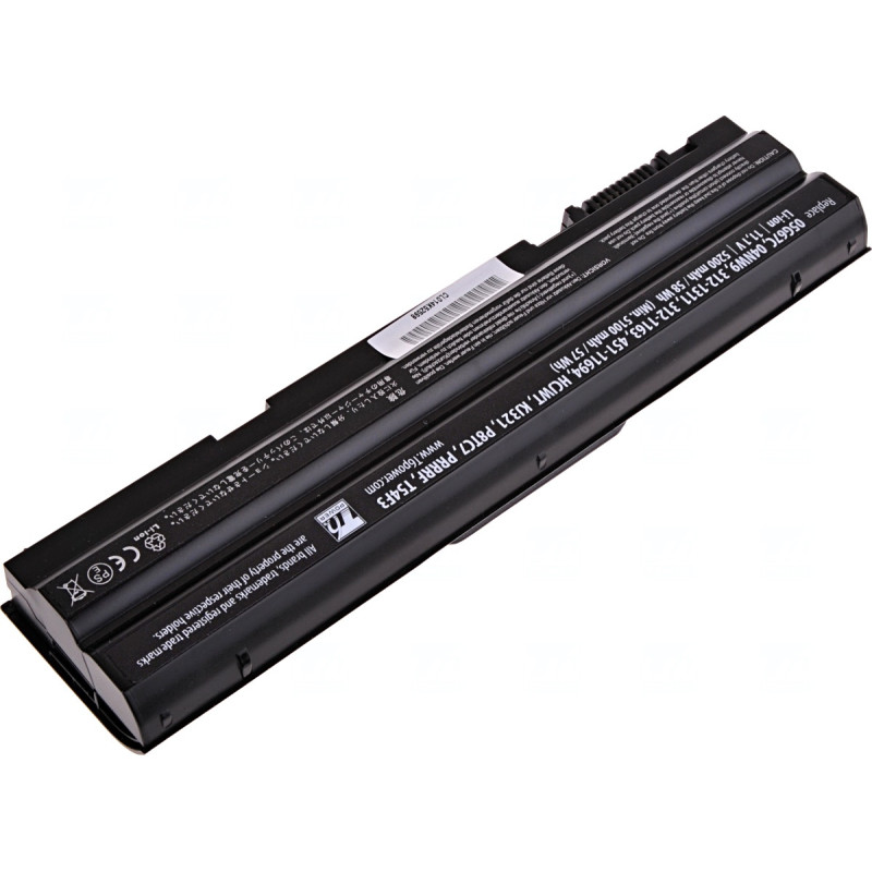 Batérie T6 Power Dell Latitude E6420, E6430, E6520, E6530, E5420, E5430, E5520, 5200mAh, 58Wh, 6cell