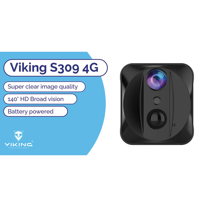Minikamera Viking S309 4G/1080P/nočné videnie/pohybový senzor/2500mAh/mobilné aplikácie
