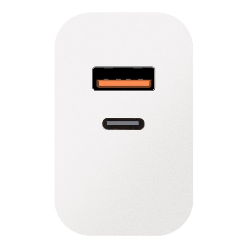 OBAL:ME Cestovná Nabíjačka USB-A + USB-C 25W White