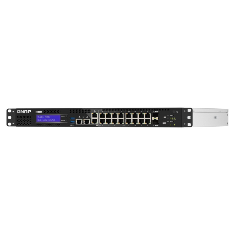 QNAP riadený hybridný switch QGD-1602-C3758-16G (8x GbE + 8x 2,5 GbE + 2x 10GbE SFP+, 16GB RAM)
