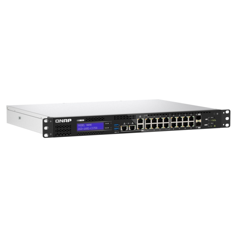 QNAP riadený hybridný switch QGD-1602-C3758-16G (8x GbE + 8x 2,5 GbE + 2x 10GbE SFP+, 16GB RAM)