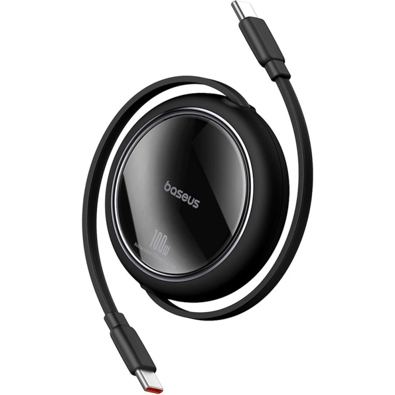 NONAME - Baseus Dátový kábel Free2Draw mini USB-C/USB-C 1m 100W černý