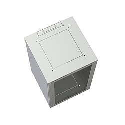 SOLARIX - Rack nástenný Sensa 21U 600mm,dv.sklo, sivý