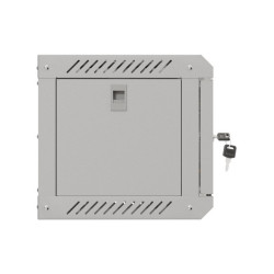 LANBERG RACKOVÁ SKRIŇA 10'' NÁSTENNÁ 4U/300X300 (FLAT PACK) S PRESKLENÝMI DVERAMI ŠEDÁ