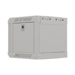 LANBERG RACKOVÁ SKRIŇA 10'' NÁSTENNÁ 4U/300X300 (FLAT PACK) S PRESKLENÝMI DVERAMI ŠEDÁ