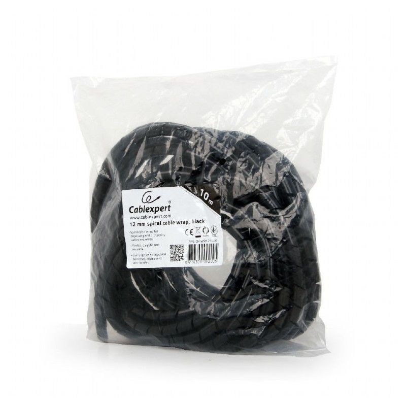 GEMBIRD Organizér káblov, 10 m, black