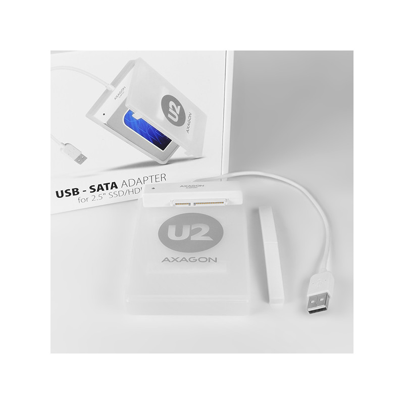 AXAGON ADSA-1S, USB2.0 - SATA HDD/SSD adaptér vr. 2.5'' púzdra