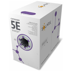 Instalačný kábel Solarix CAT5E UTP LSOH Dca-s1,d2,a1 305m/box SXKD-5E-UTP-LSOH