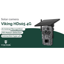 Solárna kamera Viking HDs05 4G/2304x1296/PIR detekcia/pohybový senzor/7800mAh