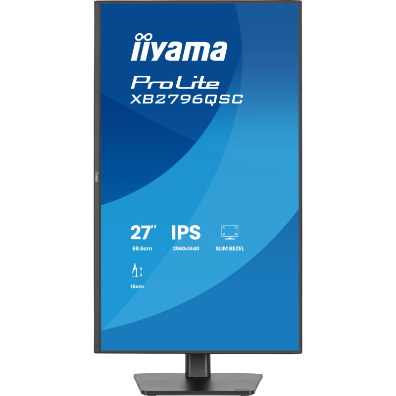iiyama ProLite/XB2796QSC-B1/27''/IPS/QHD/75Hz/4ms/Čierna/3R