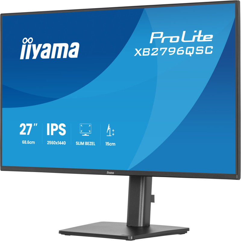 iiyama ProLite/XB2796QSC-B1/27''/IPS/QHD/75Hz/4ms/Čierna/3R