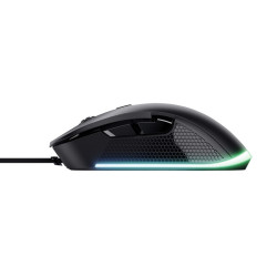 TRUST GXT 922 YBAR/Herná/Optická/Pre pravákov/7 200 DPI/Drôtová USB/Čierna