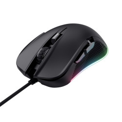 TRUST GXT 922 YBAR/Herná/Optická/Pre pravákov/7 200 DPI/Drôtová USB/Čierna