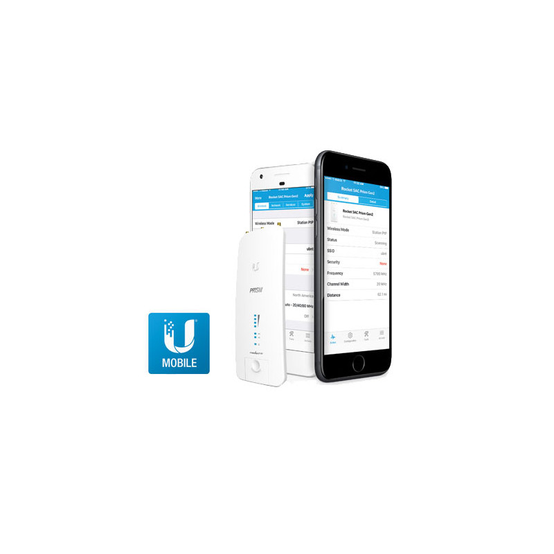Ubiquiti RP-5AC-Gen2 - Rocket5 AC PRISM Gen2, vonkajší, 5GHz AC, airPrism