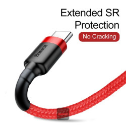 NONAME - Baseus dátový kábel Cafule USB-C 2m 2A červený