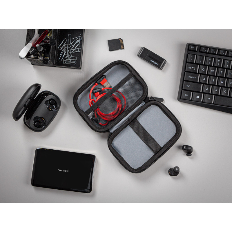 Natec cestovný organizér SHRIMP pre HDD/SSD/káble